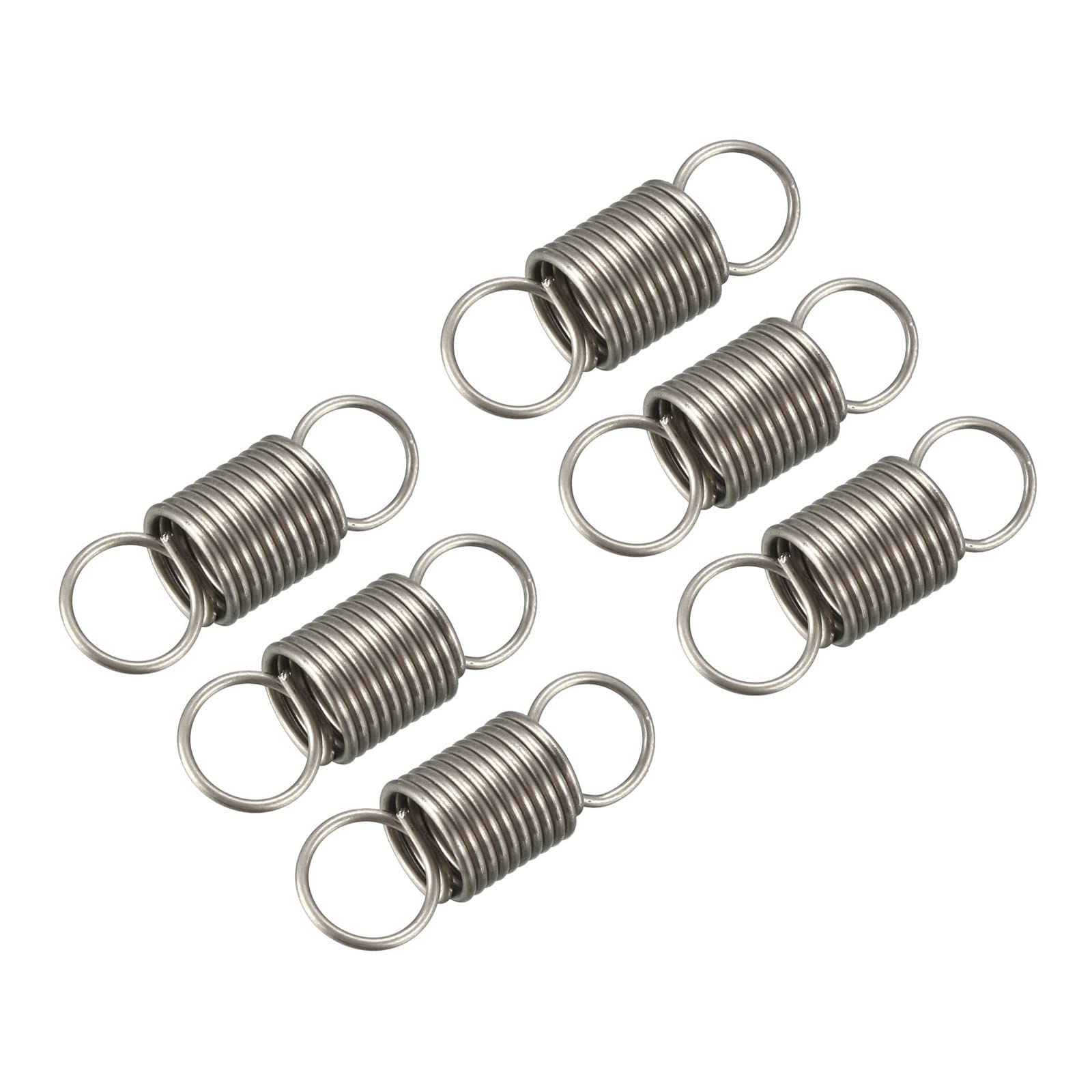 METALLIXITY Extension Spring (0.5x5x15mm/0.02"x0.2"x0.59") 10Pcs, Stainless Steel Tension Spring Wire - for Home Repair Construction Machinery