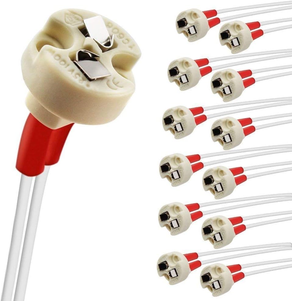 DiCUNO 12P MR16/MR11/G4 Lamp Holder, BiPin Base for 12V Halogen/LED