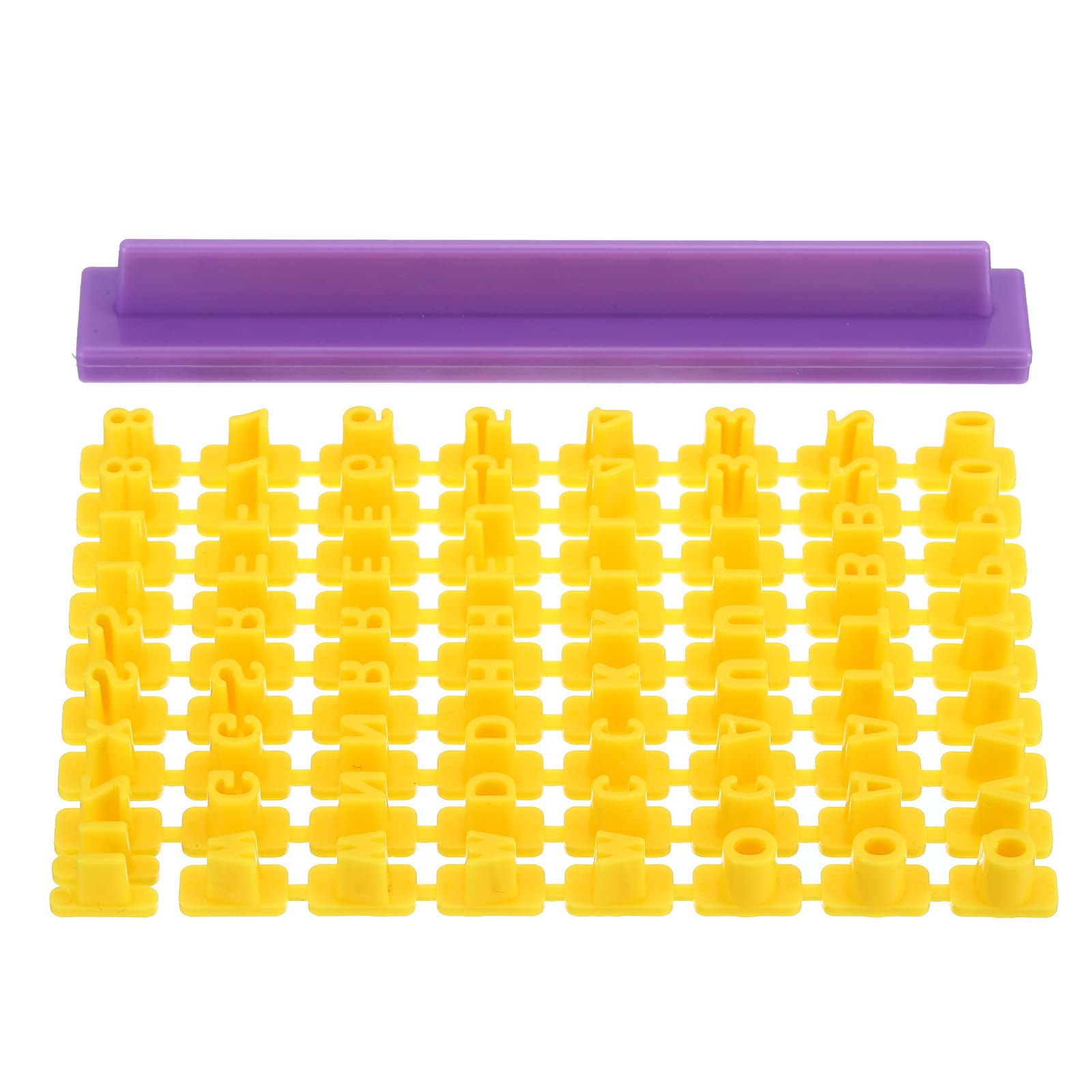 PATIKIL Polymer Clay Letter Stamps, 72pcs Alphabet Clay Stamps Number Cutters Reusable Patterns for Polymer Clay Christmas Earrings Jewelry Making DIY Craft