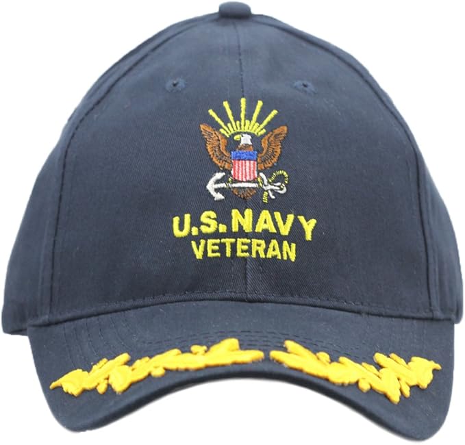 United States Navy Veteran Hat with Scrambled Eggs For Men