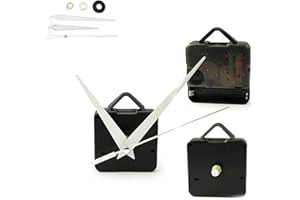 1Set DIY Quartz Clock Movement, Silence Clock Movement with Hook, Clocks Movemen-t Replacement Go Backwards Work, 3 Hands Sui