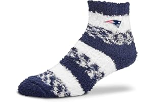 For Bare Feet NFL Cozy Soft Slipper Socks - Home Socks for Ultimate Comfort - Gameday Apparel - Luxuriously Plush and Cozy -