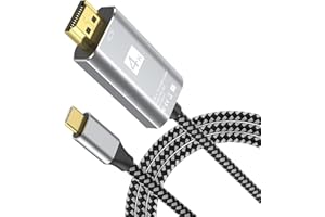 GADEBAO USB C to HDMI Cable, 4K 10FT Braided Cord Type C to HDMI Thunderbolt 4/3 Compatible with iPhone 15/16 Pro/Max, MacBoo