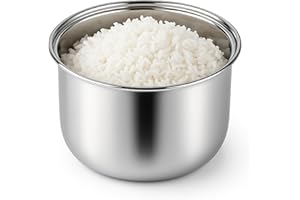 GENERIC Rice Cooker Stainless Steel Inner Pot, Compatible with Zojirushi NS-TSC10 (5.5-Cup), Rice Cooker Inner Pot, Durable, Easy to Clean, Even Heating for Perfect Rice