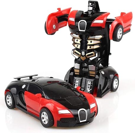 Amazon Meharbour カートゥーン クラッシュ 変形 ロボット 車 おもちゃ 子供 ゲーム ギフト ペダル 車 レッド Wsvm R ペダル式乗用 おもちゃ