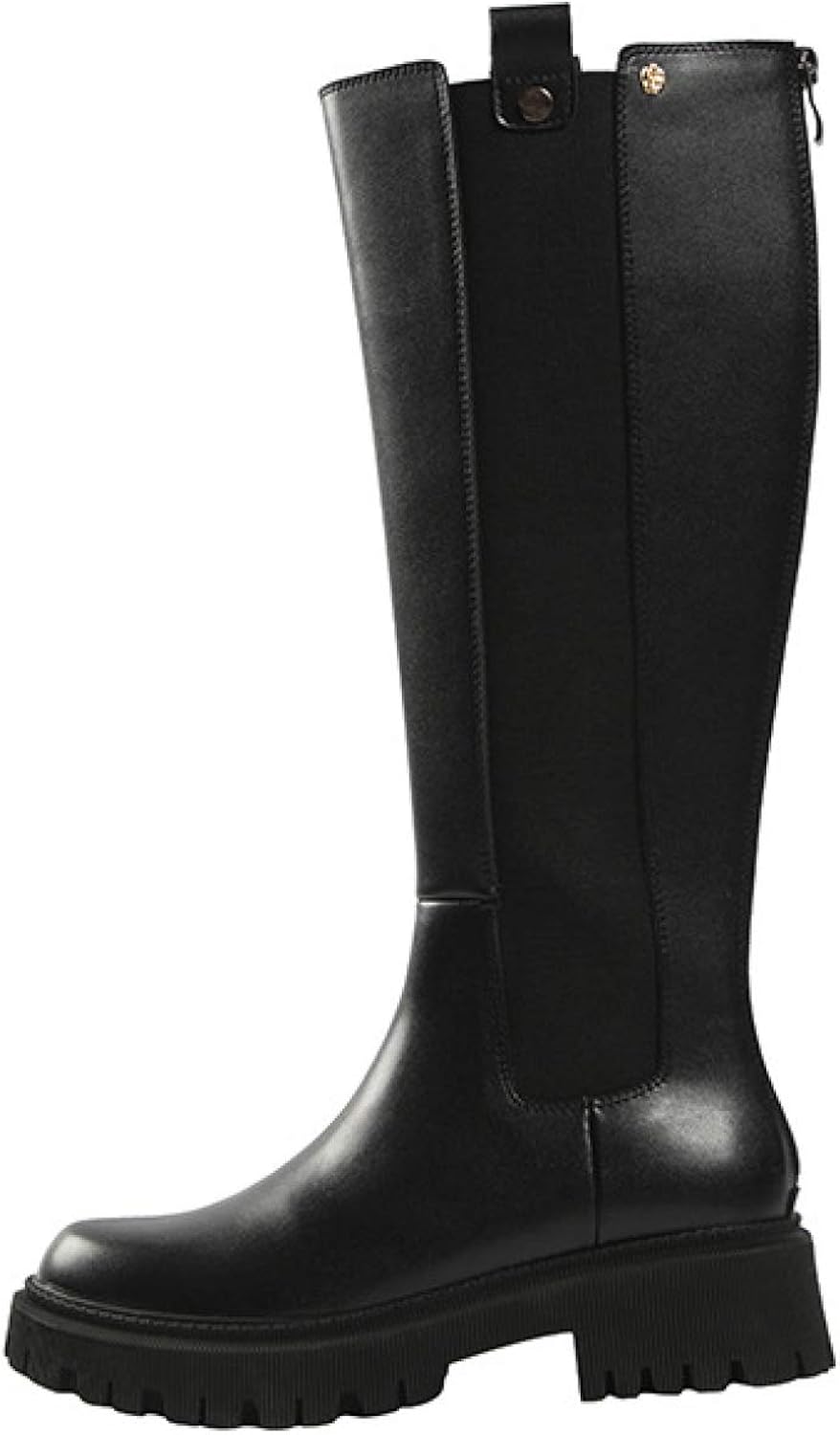 Women Long Shaft Mid Calf Boots Platform Chunky Heel Sexy