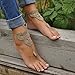 Women Khaki Barefoot Sandals Foot Jewelry Beach Wedding Dancing Ankle Bracelet Chain