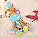 JAMSWALL Plush Giraffe Animal Baby Plush Toy Developmental Interactive Toy Infant Baby Development Soft Giraffe Animal Handbells Rattles Handle Toys Crib, High Chair Interactive Playing