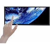 VSDISPLAY 12.3'' Touchscreen Monitor 1920x720 IPS Stretched Bar LCD | Dual Speakers, for PC Computer Laptop Secondary Display Monitoring