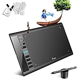 Graphics Drawing Tablet M708 UGEE 10 x 6 inch Large Active Area Drawing Tablet with 8 Hot Keys, 8192 Levels Pen, UGEE M708 Graphic Tablets for Paint, Digital Art Creation Sketch
