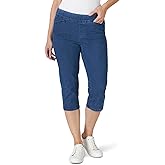 Chic Classic Collection Women's Easy-Fit Elastic Waist Pull-On Capri Pant