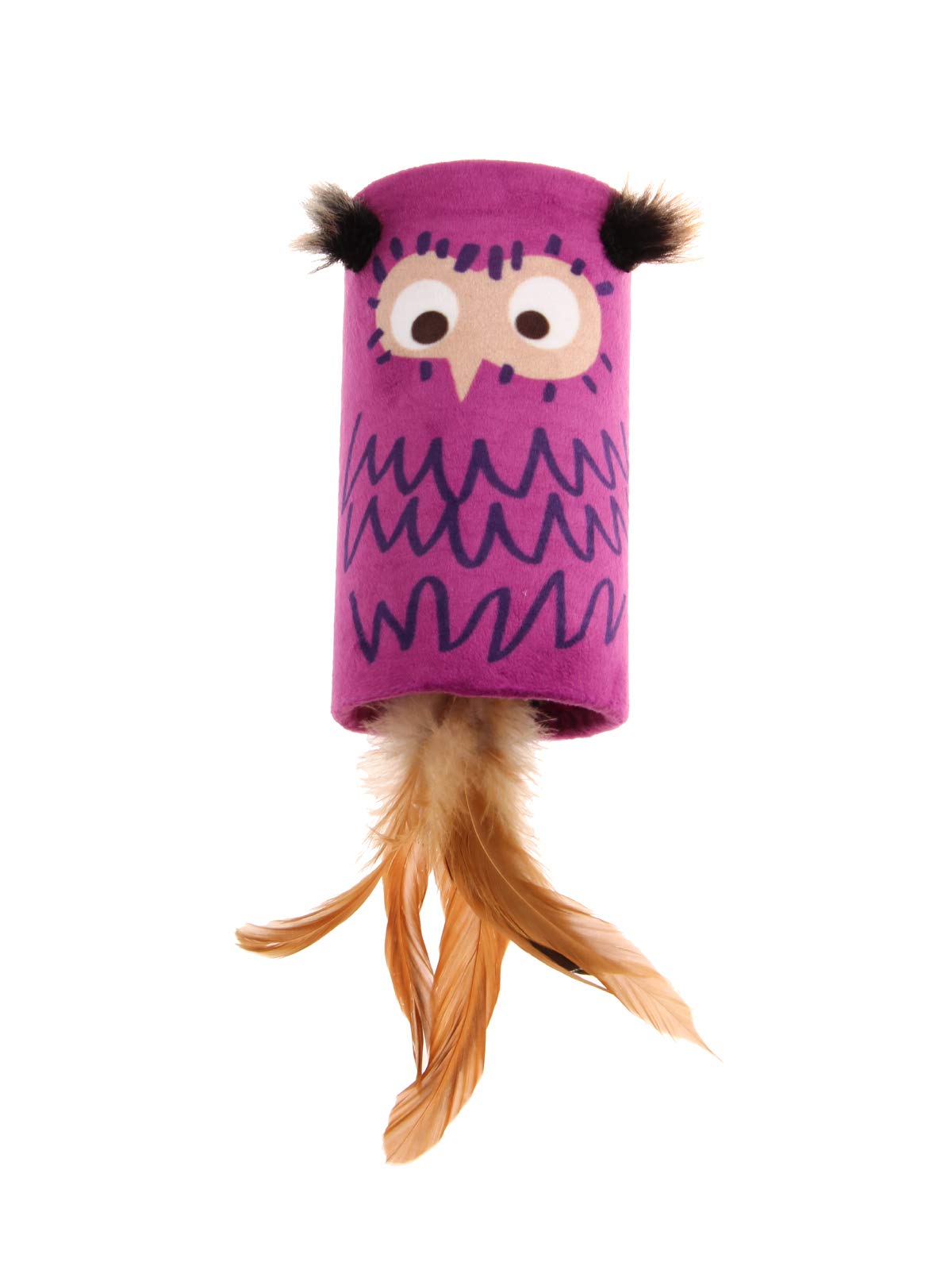 Rosewood Pet Products Gigwi Melody Tube Owl Interactive Cat Toy