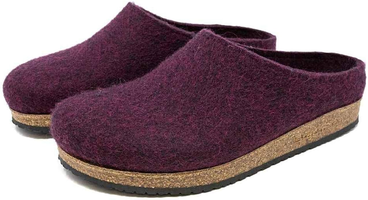 wool clogs with cork soles