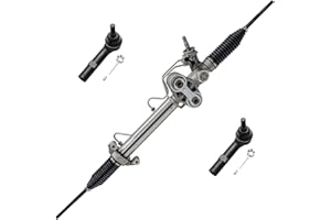 Detroit Axle - Rack & Pinion Kit for Silverado Sierra Yukon XL 1500 Chevrolet GMC Tahoe Avalanche Escalade ESV EXT, Complete Power Steering Rack and Pinion Assembly, 2 Front Outer Tie Rods Replacement