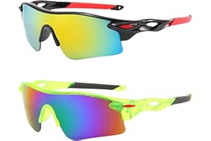 swanoble UV400 2 Sports Sunglasses for Kids Cycling,Light frame Sunglasses for Boys Girls,Youth Softball Baseball Golf