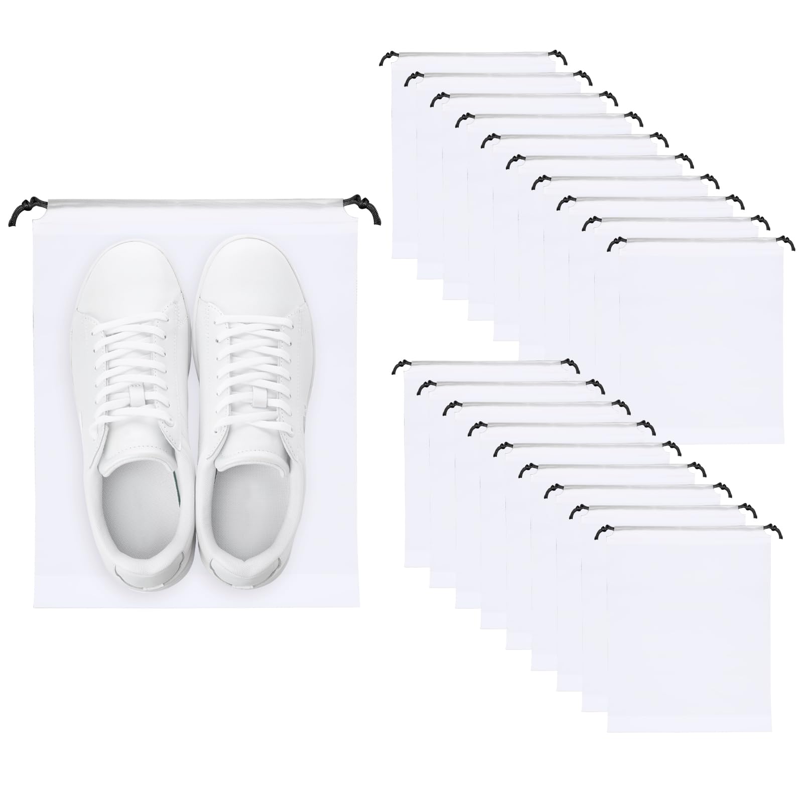 20 pcs Shoe Bag Portable Multi-Purpose Storage Bag, Drawstring Travel Shoe Bag, Multifunctional dustproof Storage Bag for Cosmetics, Travel, Business, Clothing Classification, Underwear Packaging