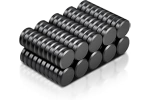 MAGXCENE 100 Pack Strong Ceramic Round Magnets, Heavy Duty Small Magnets for Crafts, 10x3 mm (0.4''x0.12'') Industrial Circle Magnet for Craft Whiteboard