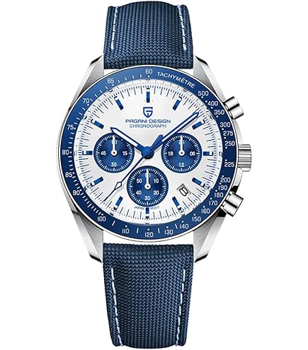 Amazon.com: 1963 Watch Watchdives WD1860 40mm VK63 Chronograph