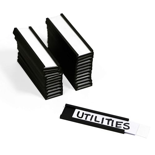 SmartSign Magnetic 'C' Channel Card Holders for Metal Racks and Shelves ...