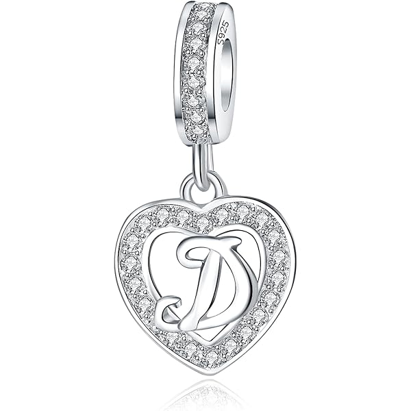 SOUKISS Grandma Heart Charm – 925 Sterling Silver, Dangle Style, Fits Pandora & Chamilia Bracelets