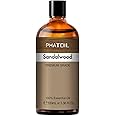 PHATOIL 3.38FL.OZ Sandalwood Fragrance Oils for Aromatherapy, Essential Oils for Diffusers for Home, Perfect for Diffuser, Yoga, Skin Care, DIY Candle and Soap Making - 100ml