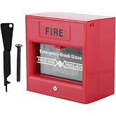 Goshyda Emergency Door Release, Glass Break Alarm Button Fire Exit Access Control Switch, Red, PoovTgQ2iSwzWe