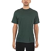 100% Merino Wool Men's Lightweight T-Shirt - Crew Neck Short Sleeve Shirt