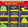 Isafish-101-pcs-Fishing-Lure-Kit-Combo-Including-Fish-Hooks-HardSoft-Bait-And-Other-Saltwater-Freshwater-Lures-for-Fishing-With-Tackle-Box-White