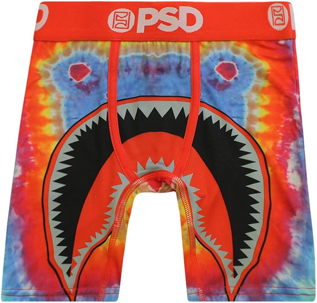 PSD Boy'sBrief Underwear Bottom (Red/Psychelic Warface, S): Clothing