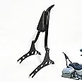 Backrest Sissy Bar Passenger Back Rest Pad Compatible for Indian Accessories Dark Horse Challenger Chieftain Roadmaster Springfield Pursuit Vintage Chief Limited 14-23 2024 (29" Height, Black)