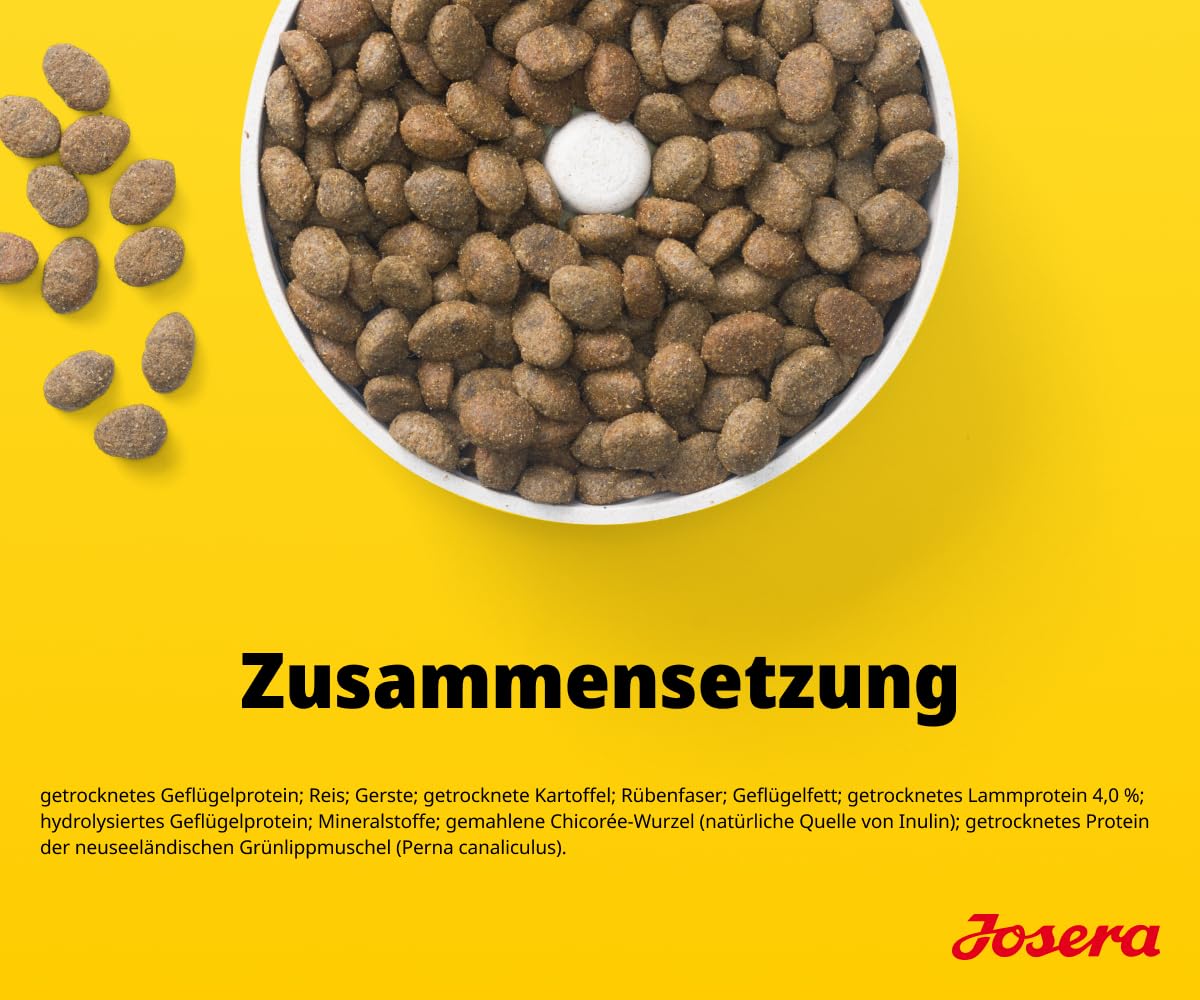 JOSERA Adult Large Optiness Lamm & Reis (1 x 12,5 kg) | Premium Trockenfutter für ausgewachsene Hunde | eiweißreduziert | weizenfrei | wertvolle Fettsäuren | XL-Kroketten gegen Schlingen 6