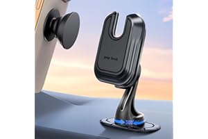 pop-tech Car Phone Mount for Socket Grip:【360° Adjustable】 Dashboard Adhesive Cell Phone Holder Compatible with Thick Wallet 