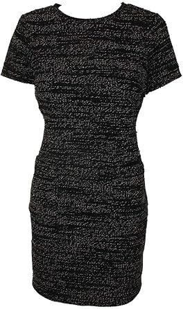 textured shift dress