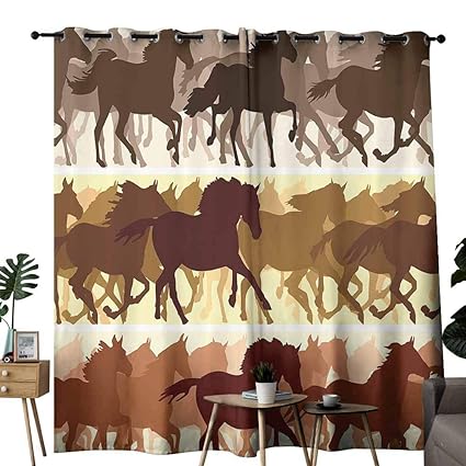 Amazon Com Homrkey Bedroom Curtains 2 Panel American