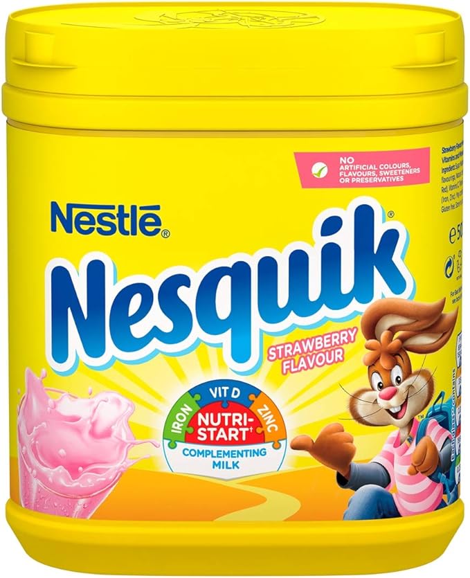 Nesquik Strawberry Powder Tub, 500 g Amazon.co.uk Prime Pantry