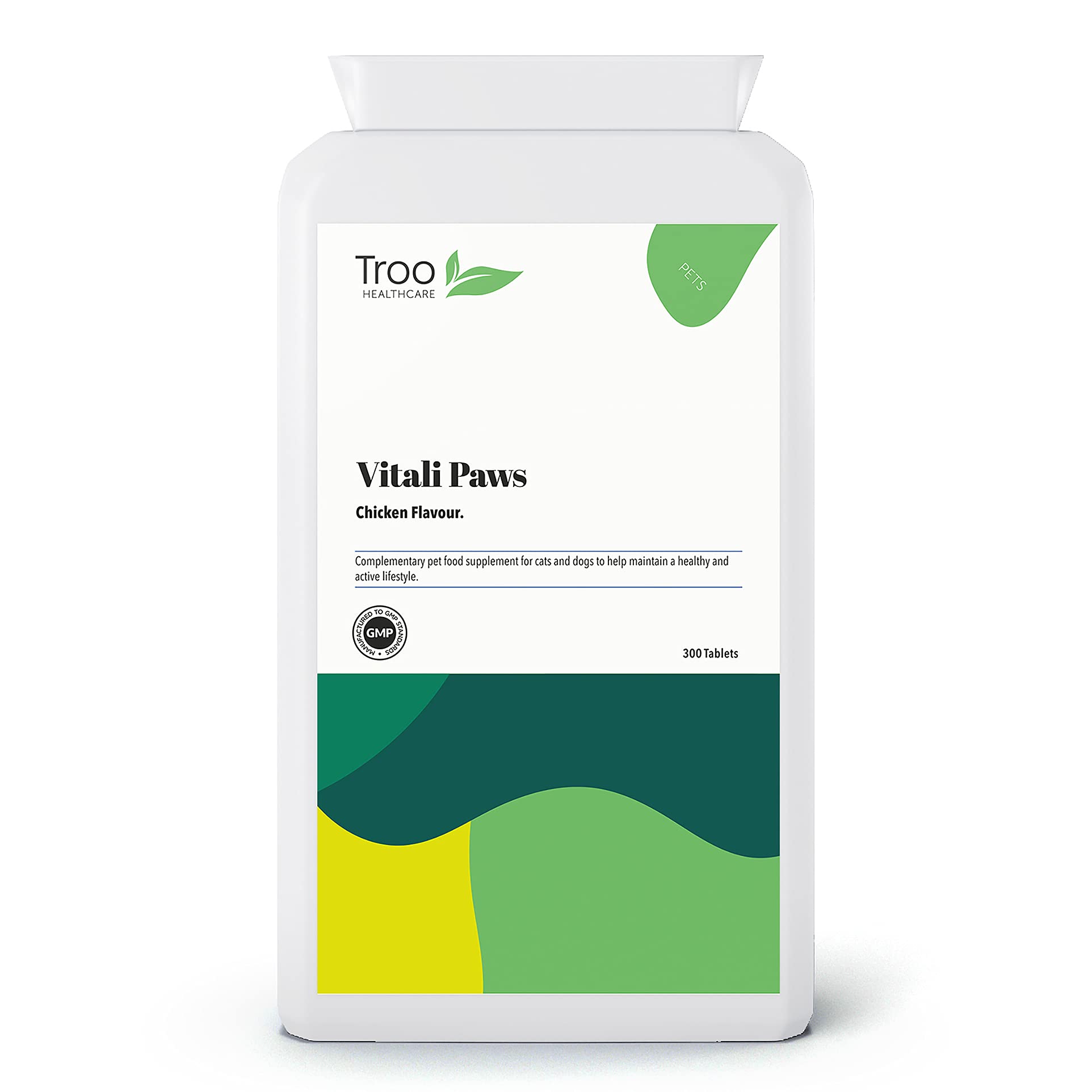Troo Health Care Dog Joint Support 300 Tablets | Green Lipped Mussel | Glucosamine | Chondroitin | MSM | High in Omega 3 | Chicken Flavour | UK Manufactured