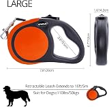 cfmour Retractable Dog Lead 5m 50kg Orange Heavy-Duty Extendable Leash view 5