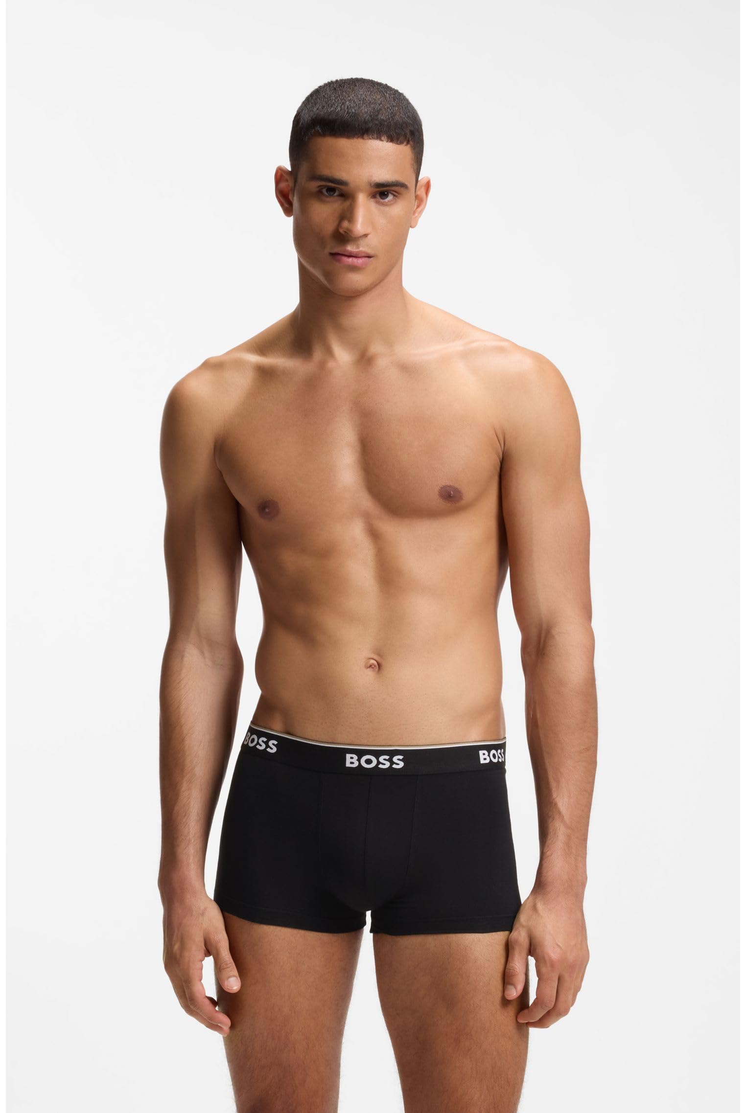 BOSS Hugo Herren Trunk 3p Co/EL Boxershorts, Assorted 999, S 2