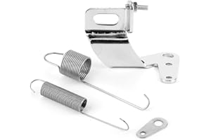 Universal Stainless Steel Car Carburetor Throttle Cable Bracket with Dual Return Spring Set