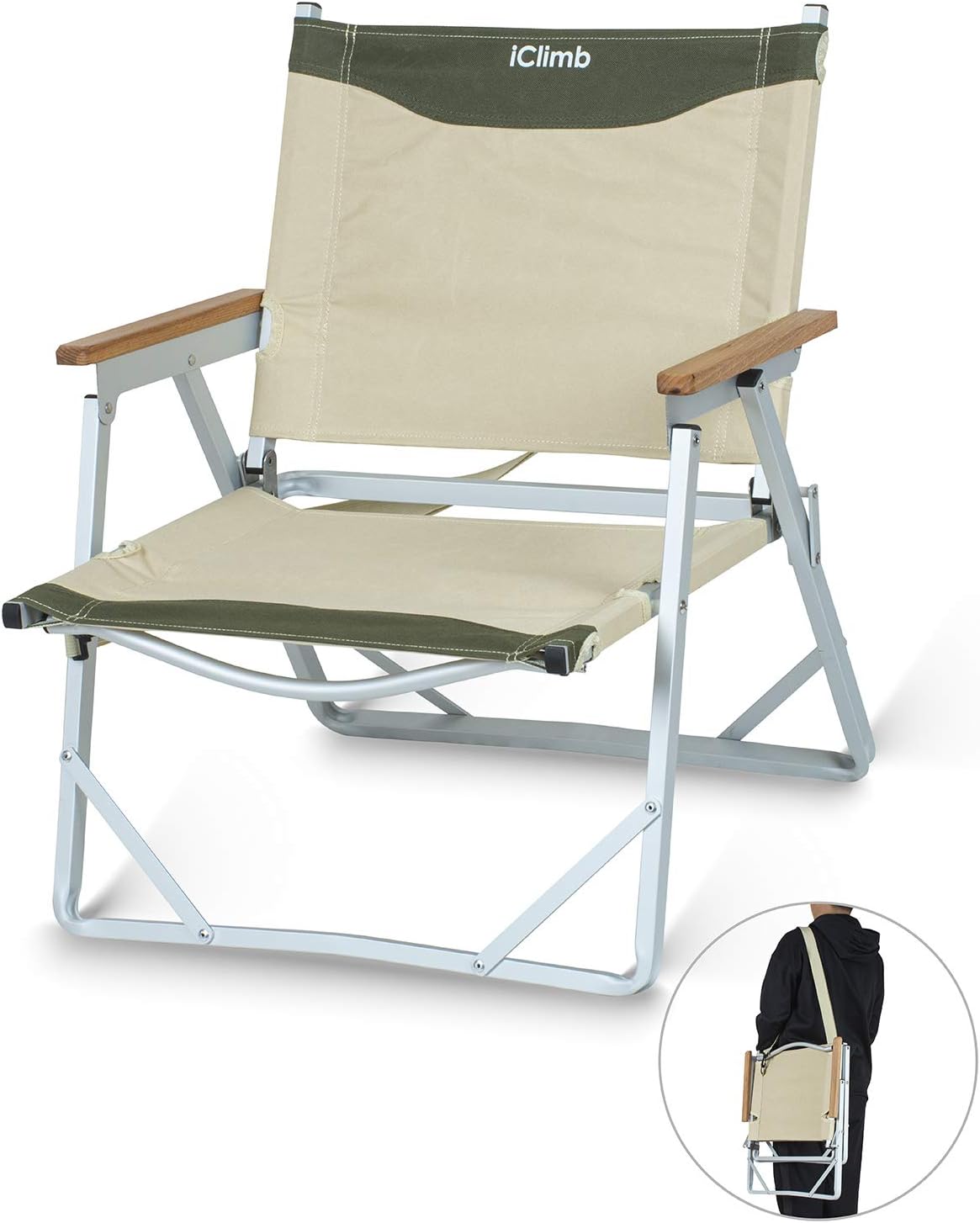 Amazon.com: iClimb Ultralight Low Beach Concert Camping Folding Chair