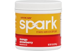AdvoCare Spark Vitamin & Amino Acid Supplement - Focus & Energy Drink Powder Mix with Vitamin A, B-6, C & E - Also Includes L-Carnitine & L-Tyrosine - Mango Strawberry - 10.5 oz