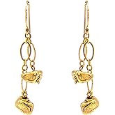 Goldfilled Cascade Beads Drop Dangle Earrings, Long Delicate Elegant Artisan Earrings. 1.6 inches. Handmade Designer Jewelry Bridal and Bridesmaids Wedding Earrings