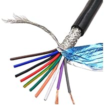 ケーブル・シールド MIMI Shielded Silver-Core Cable Amazon.com: 1M Shielded Wire Signal Cable 28AWG 26AWG