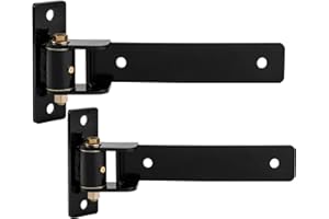 HFCENXIE Heavy Duty Gate Hinges 900 Lbs Capacity - 13" Bolt-On or Weld-On Hinges with Built-in Ball Bearings, 180° One-Way Open for Wooden/Metal Gates, Fence, Barn,Garden Gates, Sheds (Patent Pending)