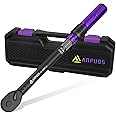 ANPUDS 1/2 Inch Drive Click Torque Wrench, 10-170 Ft-Lb/13.6-230.5 Nm, Dual Direction Adjustable, High Precision for Moto & Car Maintenance