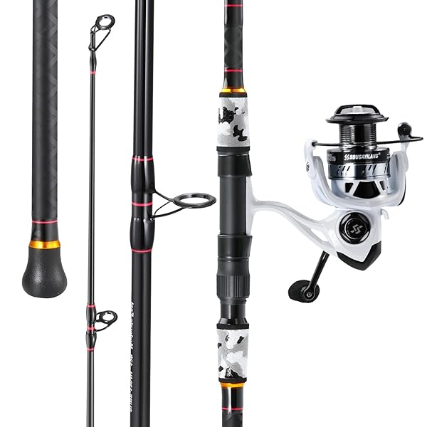 SOUGAYILANG SURF FISHING ROD AND REEL COMBO, 4 PIECE MH/H SALTWATER FISHING COMBO WITH 5000 SIZE SPINNING REEL - Korting Discount Outlet SOUGAYILANG SURF FISHING ROD AND REEL COMBO, 4 PIECE MH/H SALTWATER FISHING COMBO WITH 5000 SIZE SPINNING REEL - Korting Discount Outlet