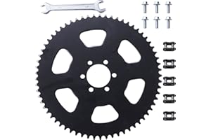 JINGKE 65 Teeth #35 Chain Rear Sprocket Compatible with 100cc 98cc 97cc 2.5hp Coleman CT100U Trail CK100 CC100X Baja Doodle Bug Blitz Dirt Bug Racer DB30 TrailMaster MB Storm Mini Bike Go Kart Drift