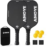 Aihoye PRO Pickleball Paddles- Raw T700 Carbon Fiber Textured Surface (CFS) with High Grit & Spin, Pickleball Paddles with 16MM Polypropylene Honeycomb Core, USAPA Approved