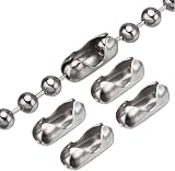 Kuou 4 Meter Beaded Pull Chain Extension 4.5mm Silver Roller Blind Chain 10 view 2