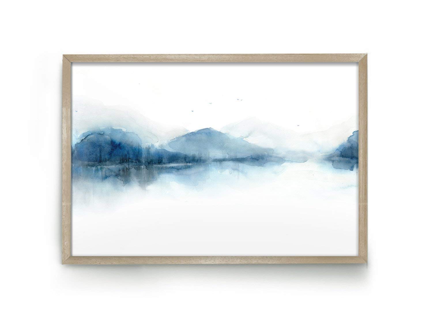 Amazon Com Abstract Landscape Painting Print Watercolor Landscape Painting Handmade